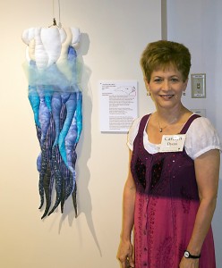 Carolyn Dyess with her "Ode to Peace"